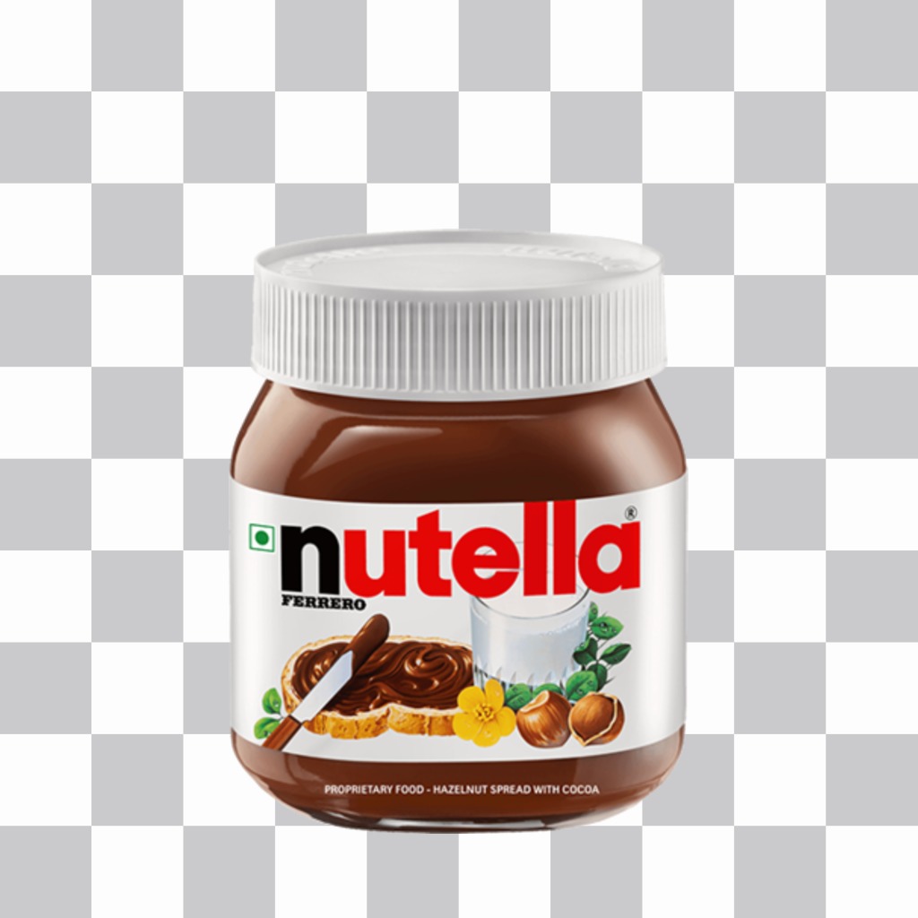 If you love Nutella then put this sticker on your photos ..