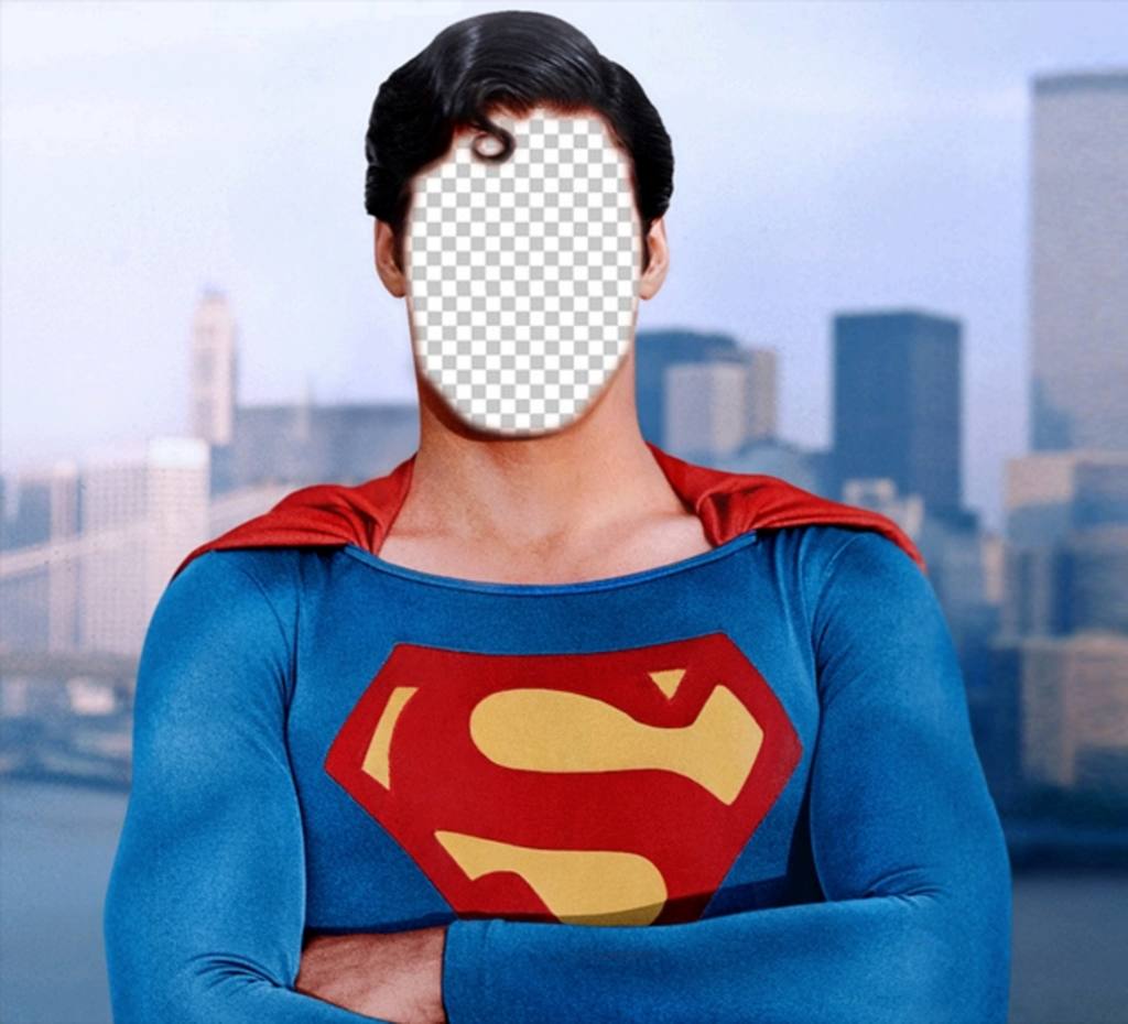 Photomontage to become Superman with the photo you want ..