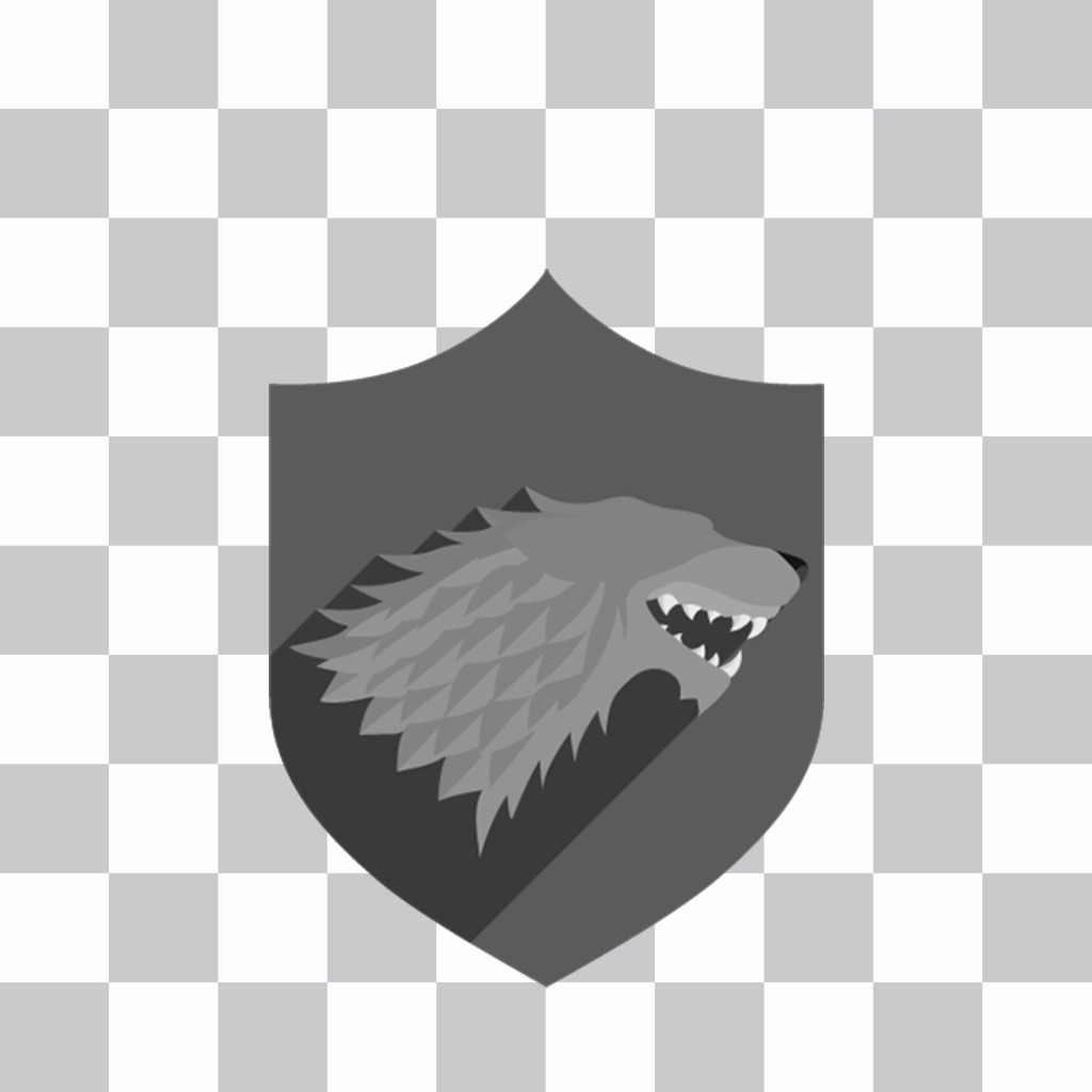 Shield for your photos of House Stark for free ..