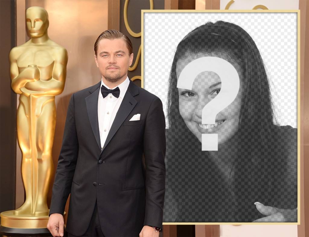 Leonardo DiCaprio at the Oscar Awards to edit with your photo ..