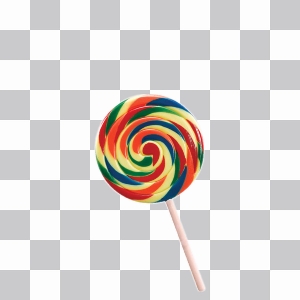 Lollipop with colors to paste on your photos ..