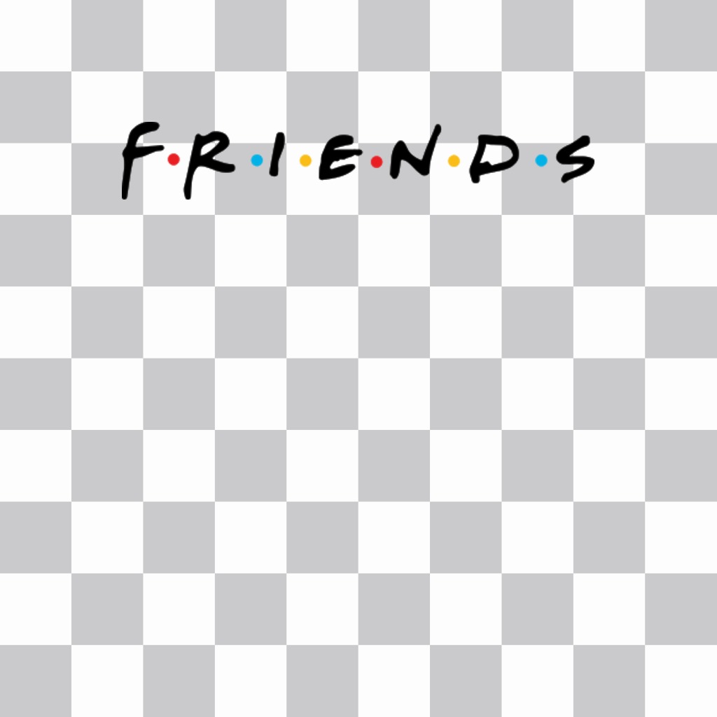 Logo of the famous series FRIENDS to put on your pictures ..
