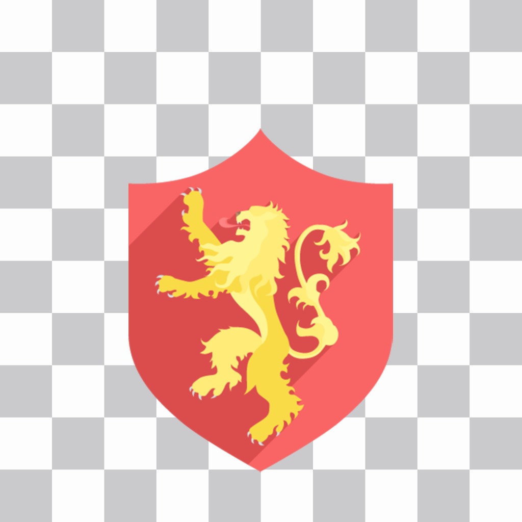 Photo effect to decorate your photos with the shield of Lannister ..