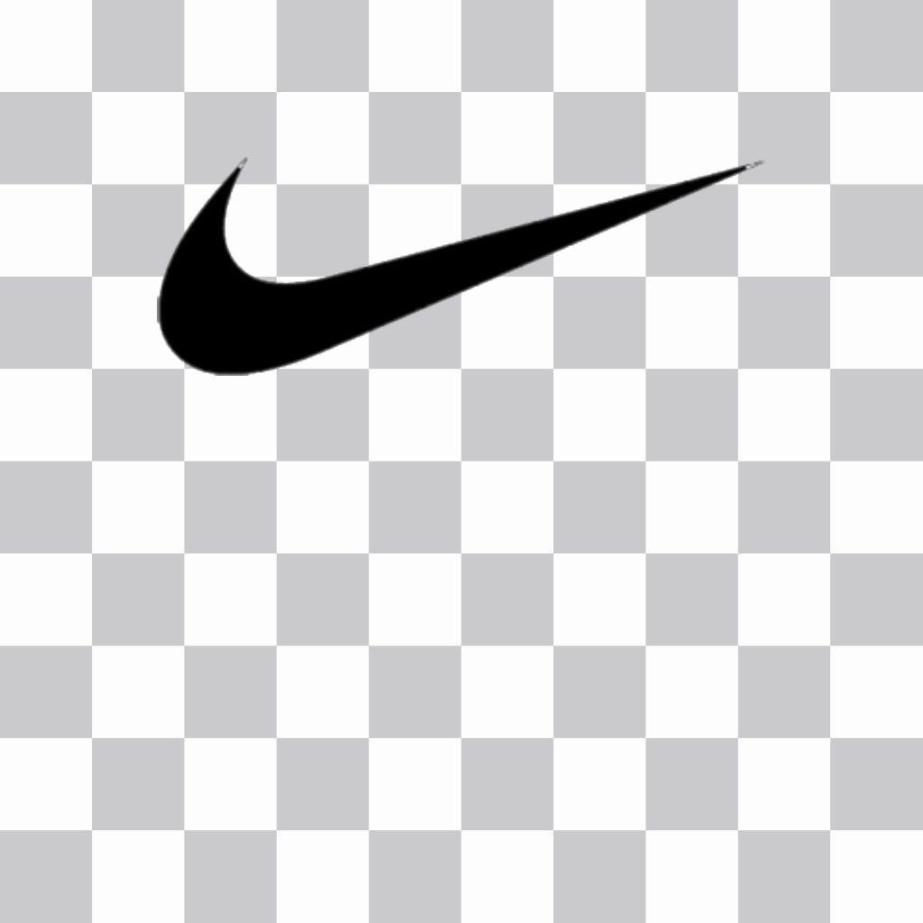 Sticker the Nike logo to put on your pictures
