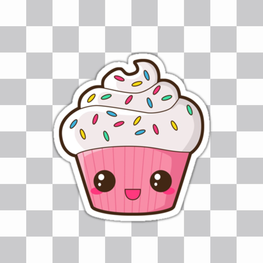Paste a nice cupcake on your photos with this photo effect ..