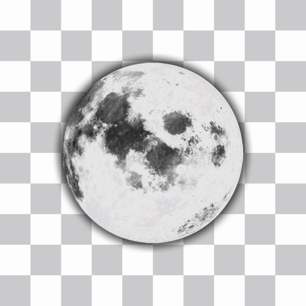Paste the full moon on your photos as a sticker with this photo effect 
