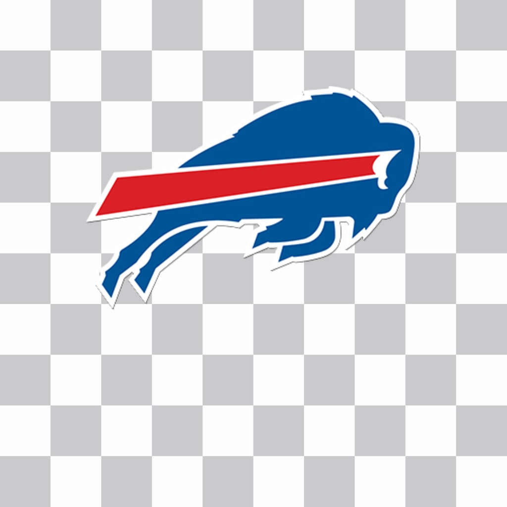 Sticker with logo of Buffalo Bills that you can paste on your photos ..