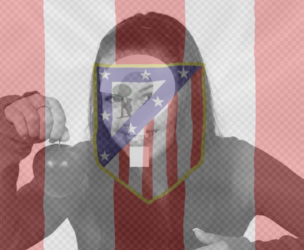 Free filter for your photo of the shield Atletico Madrid ..