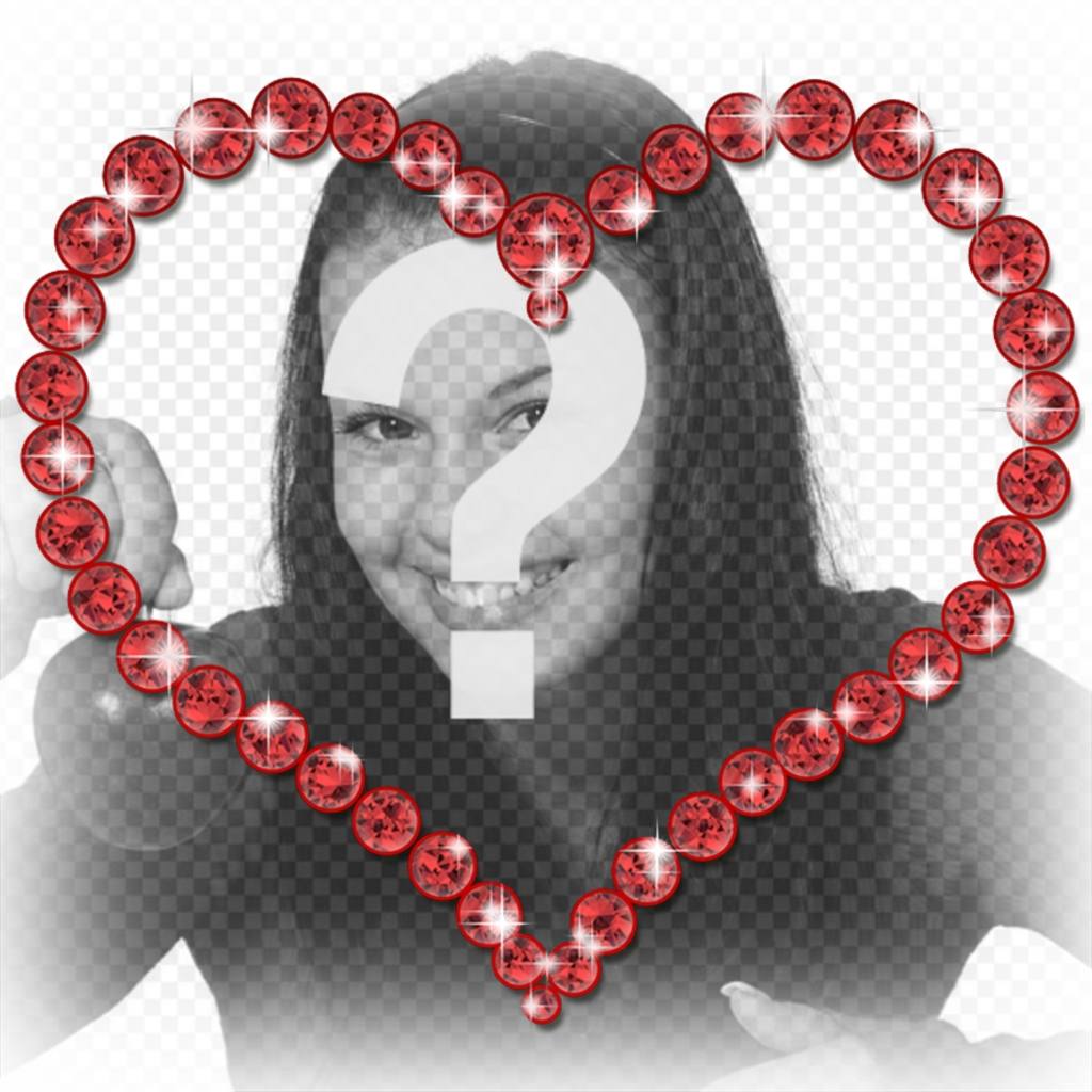 Photo frames of hearts Photofunny