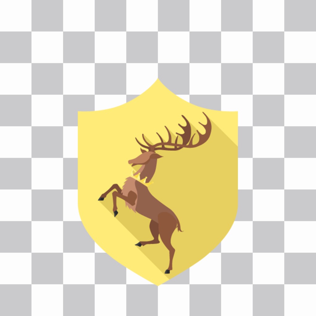 Photo effect to add the shield of Baratheon House on your photos ..