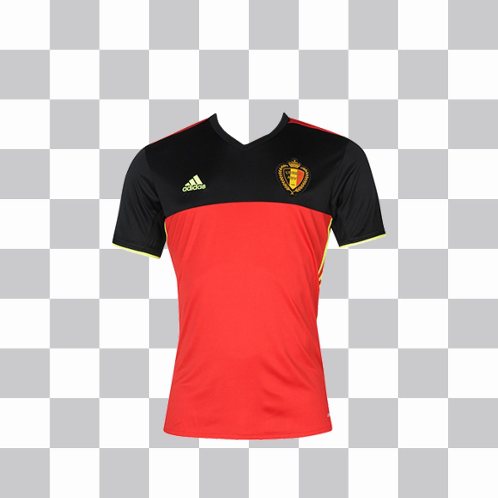 Photo effect to edit and put the shirt of Belgium on your photos ..