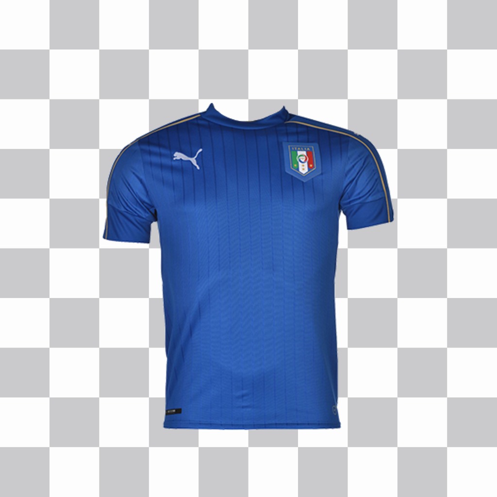 Photo effect to paste the football shirt of Italy on your photos ..