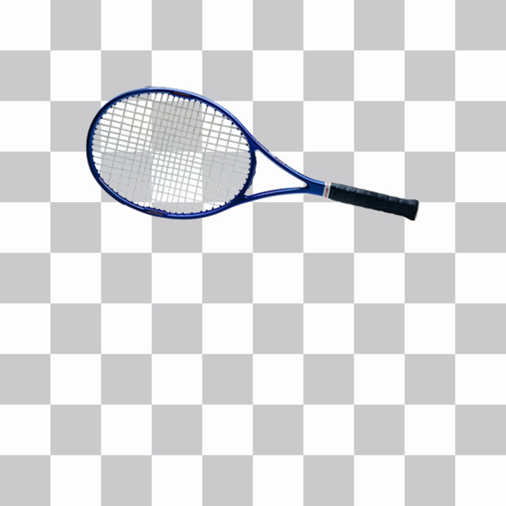 Tennis racket to add on your photos with this online effect