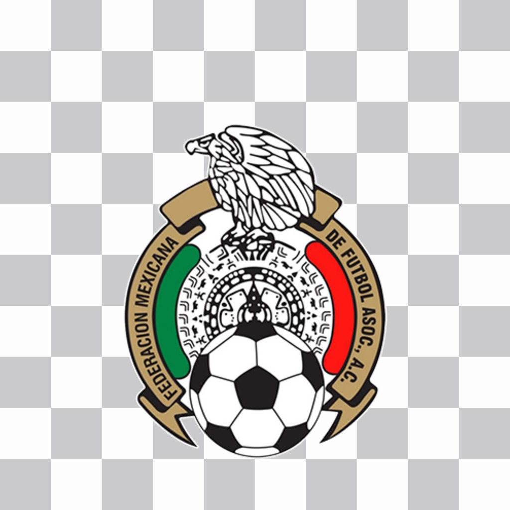 Shield of soccer team of Mexico to paste on your photos ..