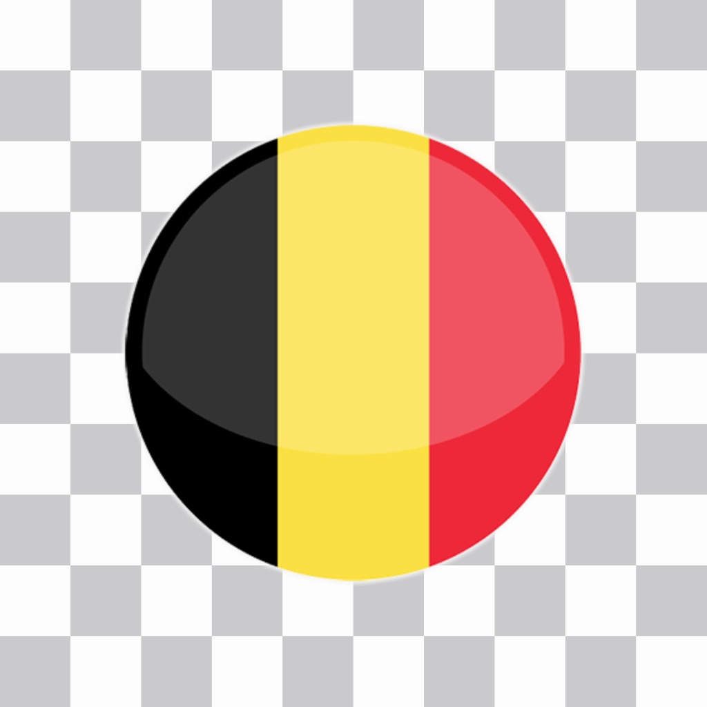 Button of Belgium flag to decorate your pictures for free ..