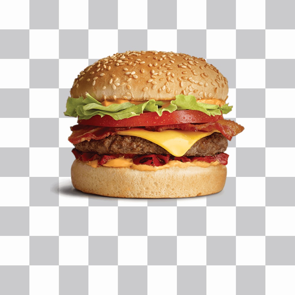 A huge hamburger to paste on your photos for free ..