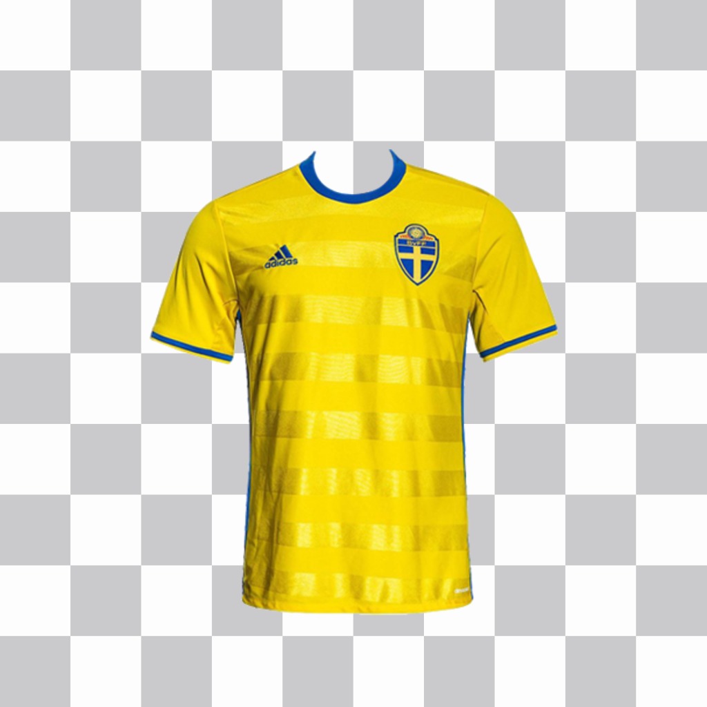 Shirt of Sweden national football team to put in your photos ..