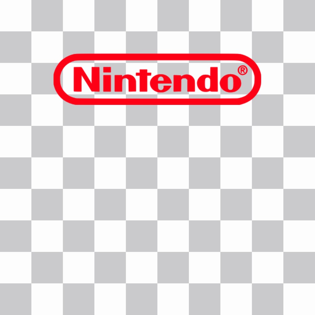 Paste the logo of NINTENDO in your photo uploading it to this online effect ..