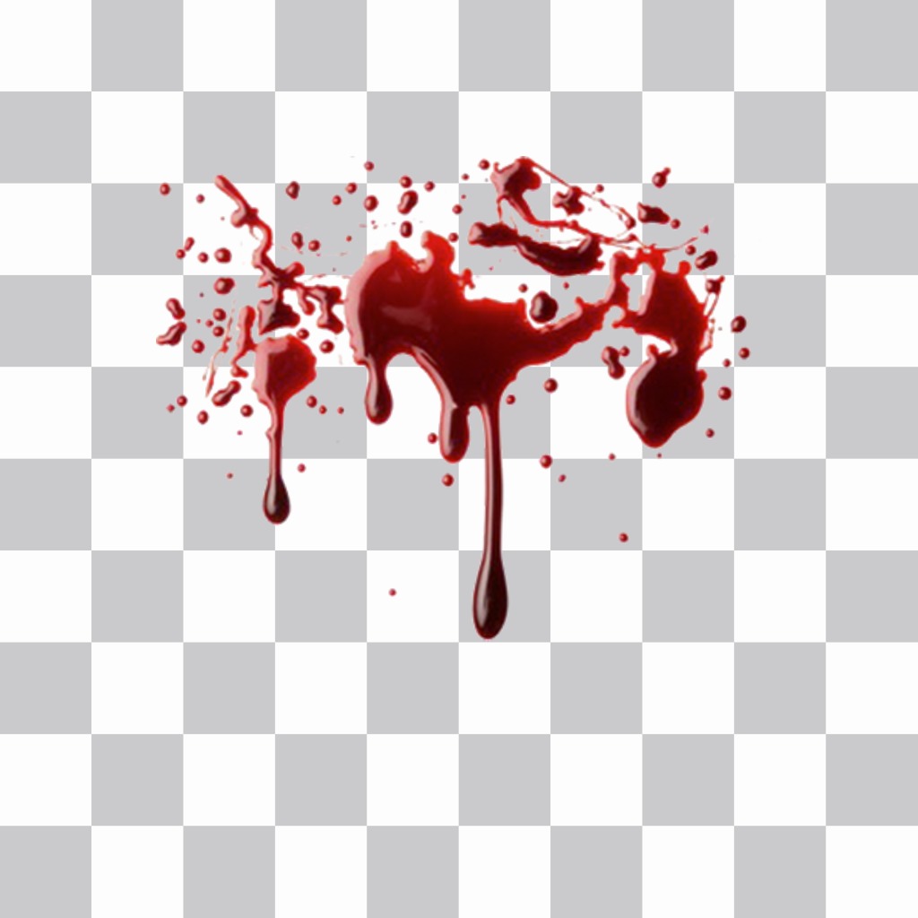 Add blood in your photos with this online special effect ..
