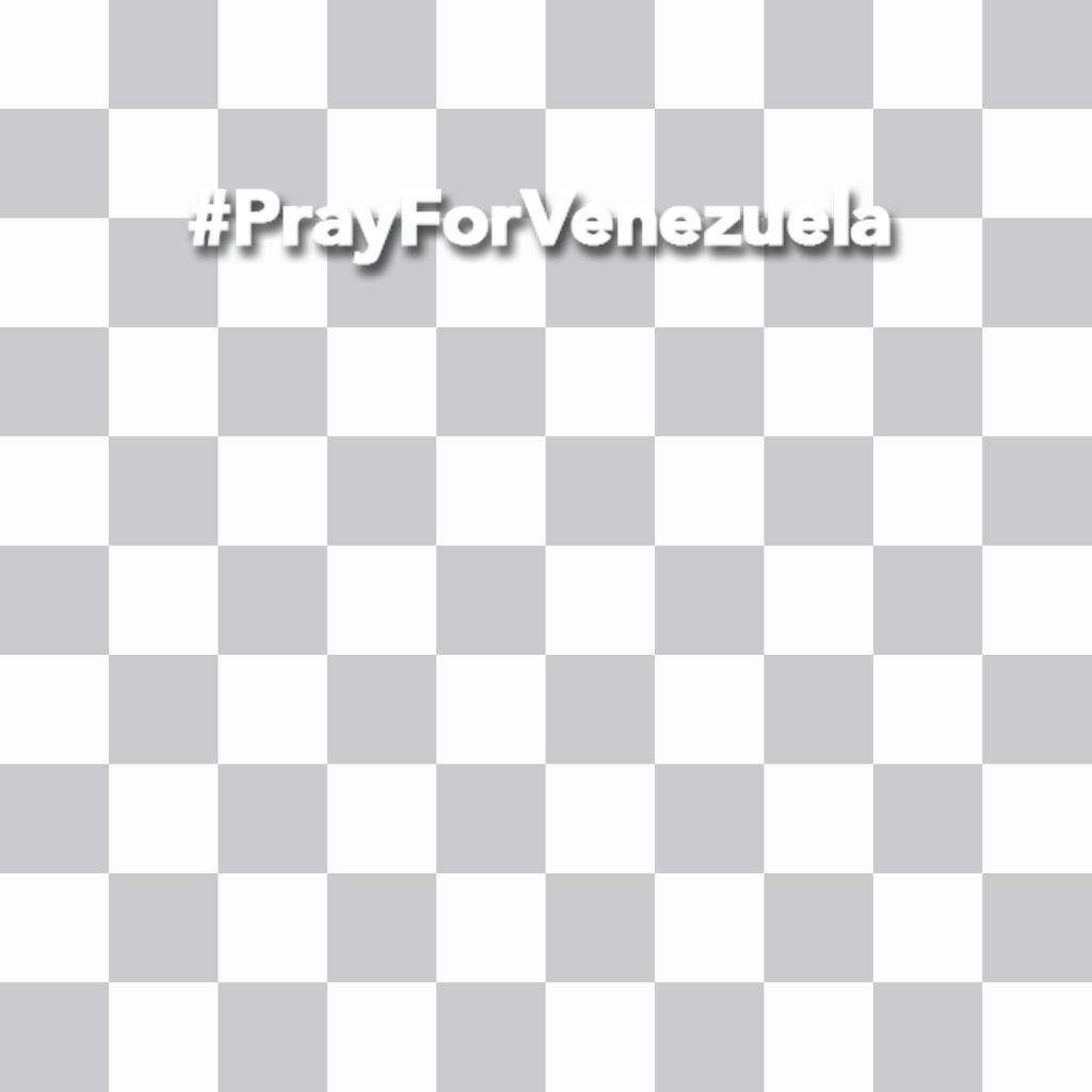 Sticker with the hashtag PRAY FOR VENEZUELA to add in your pictures ..