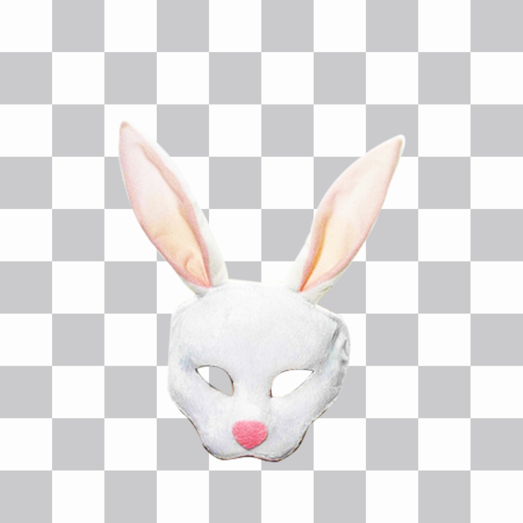 Virtual rabbit mask to get in your photos ..