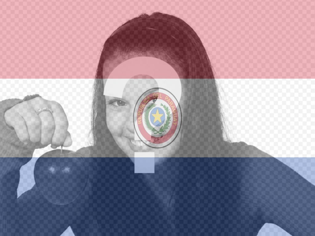 Images of the Paraguayan flag to put your photo. ..